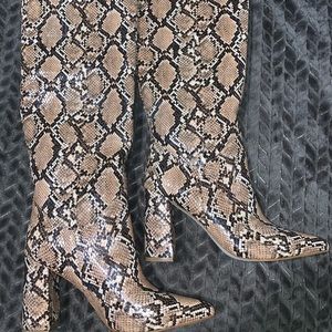 Snakeskin boots